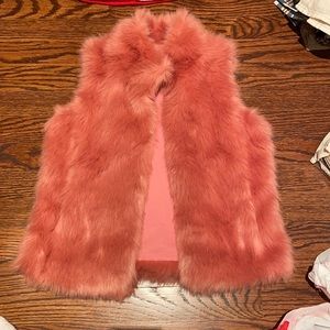 Faux fur vest
